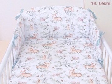 KOMPLET POŚCIEL do łóżeczka 120x60 bawełna 100%