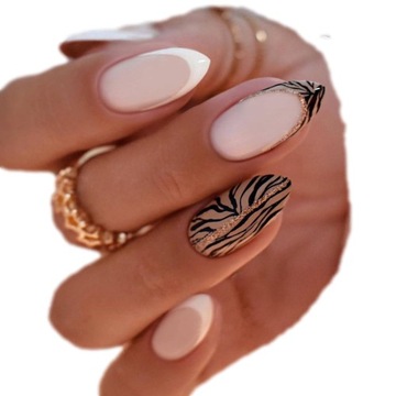 Искусственные ногти навыки красочные французские вихревые