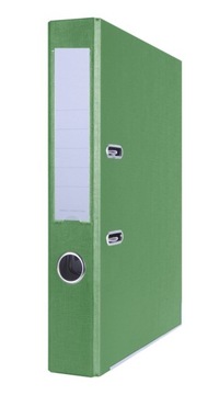 Segregator A4 50mm zielony PP z szyną