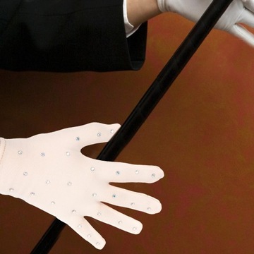 Непрозрачные черные перчатки