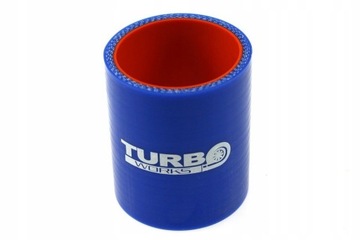 Łącznik silikonowy TurboWorks Pro Blue 76mm Niebie