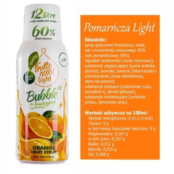 Набор из 4 сиропов для карбонизатора Soda FruttaMax LIGHT.