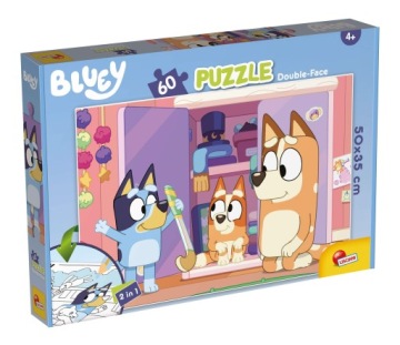 Skládačka Puzzle Barevná sada Roztomilá Bluey pro skládání Kreativní zábava