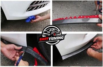 Бампер поставляет универсальный резиновый 2,5 м универсальный спойлер углерод