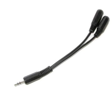 adapter rozgałęźnik Jack 3,5 wtyk na 2 gniazda