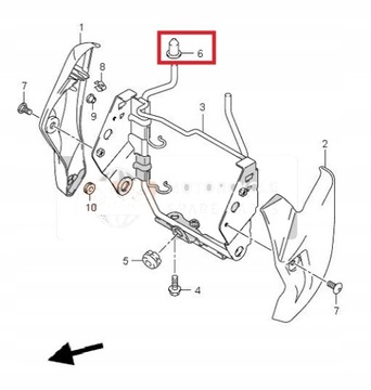 SUZUKI GSF GSR VZR GSX SFV / GUMKA STELAŻA LAMPY