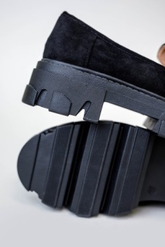 Туфли SLIPPERY мокасины WORKERY черный (39)