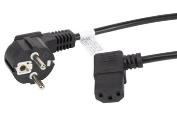KĄTOWY KABEL ZASILAJĄCY C13 certyfikat VDE 3M