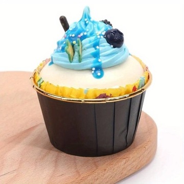 Формочки для маффинов, чашки для маффинов, ЧЕРНОЕ ЗОЛОТО, 50 шт.