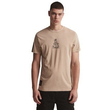 Koszulka T-Shirt Diverse DAKAR - DKR WASH 02 Beżowa