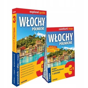 WŁOCHY PÓŁNOCNE 3w1 Przewodnik Mapa Atlas ExpressMap