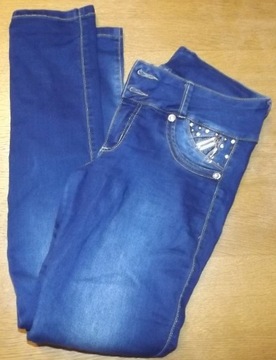 Top M Spodnie jeansowe damskie rozm.40