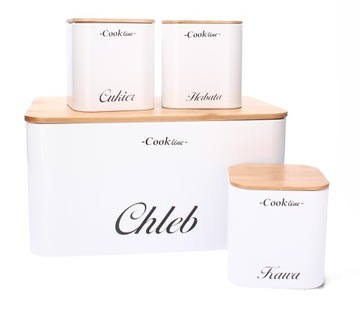 Эмалированная хлебница с бамбуковой крышкой. Контейнеры.