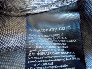 TOMMY HILFIGER bawełniana bluzka koszula M