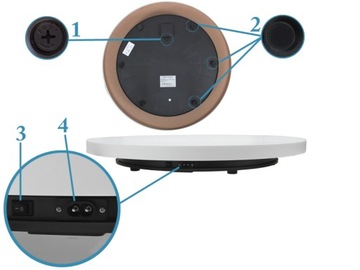 ВРАЩАЮЩИЙСЯ СТОЛИК НА 360 ФОТОГРАФИЙ 60 см RTBL-60