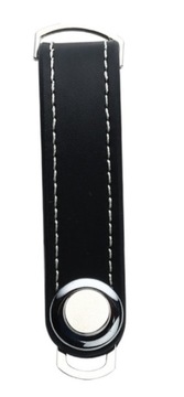 Брелок-ОРГАНИЗАТОР для ключей, кожаный черный практичный брелок