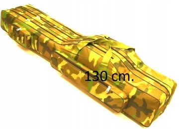 POKROWIEC Na WĘDKI Kolor MORO CAMOU 3 + 2 komory 130 cm.