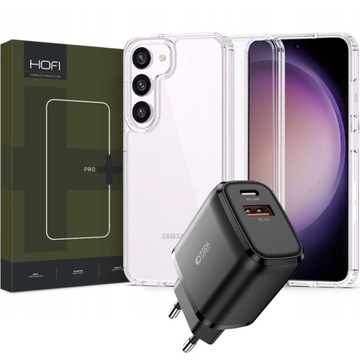 CRYSTAL ETUI + SZKŁO + ŁADOWARKA NA GALAXY S23
