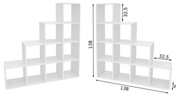 КНИЖНЫЙ ШКАФ С 10 ПОЛКАМИ === СКАНДИНАВСКИЙ