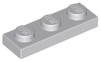 LEGO Płytka 1x3 Jasny Szary LBG 4211429 3623