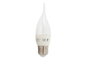ŻARÓWKA LED SMD E27 6W ŚWIECZKA PŁOMIEŃ CIEPŁA