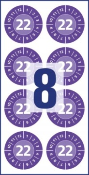 TABLICZKI INSPEKCYJNE DO OPISU 2022 ROK 30mm x80