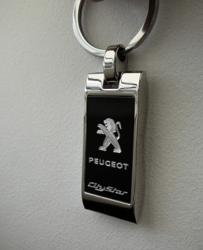 БРЕЛОК PEUGEOT + брелок с гравировкой