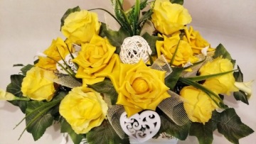 Цветы для могилы FLOWERBOX тростник COMPOZYCJA различные