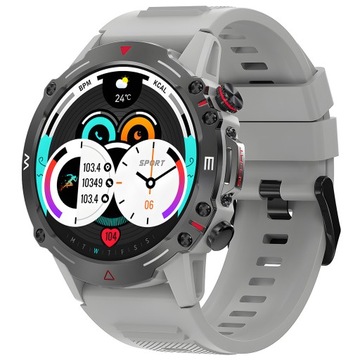 Zegarek Smartwatch Męski Hagen HC57 szary pasek