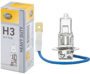 HELLA Żarówka H3 reflektora lampy E1 PK22s 24V 70W 1szt