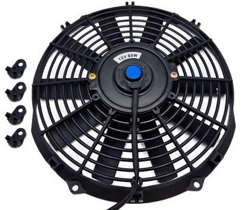 CIENKI WENTYLATOR CHŁODNICY 12V 29cm ssący