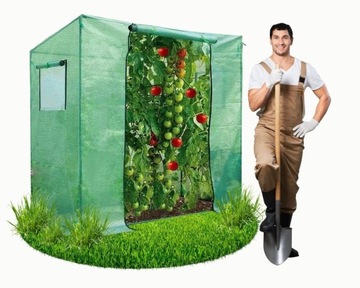 SZKLARNIA FOLIOWA NA POMIDORY WARZYWA MAŁY TUNEL OGRODOWY BALKON TARAS MINI