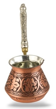Miedziany turecki tygielek do kawy masywny 300ml