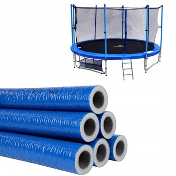 6x OSŁONA OTULINA NA SŁUPKI SPRĘŻYNY RURY TRAMPOLINY PIANKA GRUBA