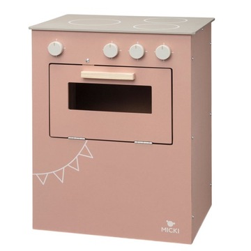 Микки розовая деревянная кухня