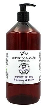 Olejek do Masażu VCee BLUBERRY & PEACH 1000 ML