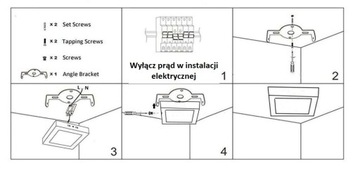 Потолочный светильник 6Вт, датчик движения и сумерек, 4000К