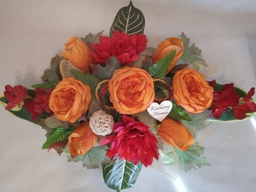 НАБОР искусственных цветов, головной убор и букет ПОСВЯЩЕНИЕ