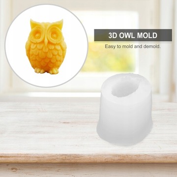 Силиконовые формы, шаблон совы, желе.