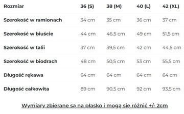 SUKIENKA DAMSKA KOBIECA WIECZOROWA MINI Z PODUSZKAMI NA RAMIONACH 40 L