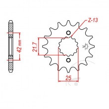 ESJOT 50-35021-15 Звездочка передняя выходная
