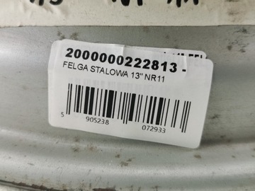 DISK OCELOVÝ 13" / 4 J 4X100 FIAT PANDA 4X4 NOVÁ ORIGINÁLNÍ 02 80