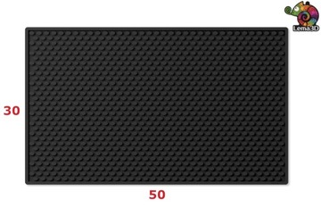 MATA BAR OCIEKACZ DO NACZYŃ XL 30x50 czarny LEMA3D