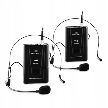 Комплект из 2 гарнитурных микрофонов Malone VHF-400 Duo2