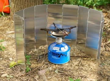 OSŁONA PRZECIWWIATROWA DO KUCHENKI PALNIKA SKŁADANA KONSTRUKCJA 24x84 CM