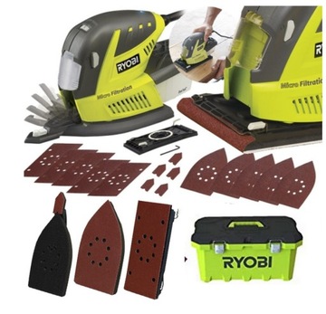 RYOBI WIELOFUNKCYJNA SZLIFIERKA TRÓJKĄTNA IN2 180W RMS180-TA30 + WALIZKA