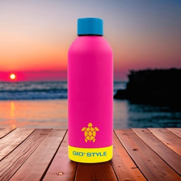 Butelka termiczna 0,75L Kamai Gio Style, stal nierdzewna, różowa
