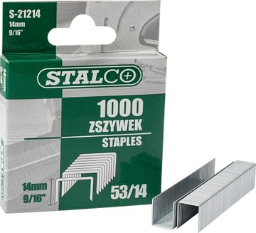 ZSZYWSKI TAPICERSKIE 14mm DO TAKERA ZSZYWACZA STALOWE opak 1000 szt. STALCO