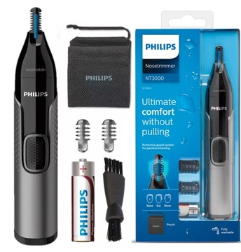 TRYMER DO NOSA BRWI USZU PHILIPS GOLARKA + ETUI