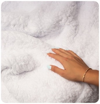 KOC BLUZA Oversize Ciepła Gruba KOCOBLUZA 2w1 XXL ROŚLINY Futrzak Kaptur